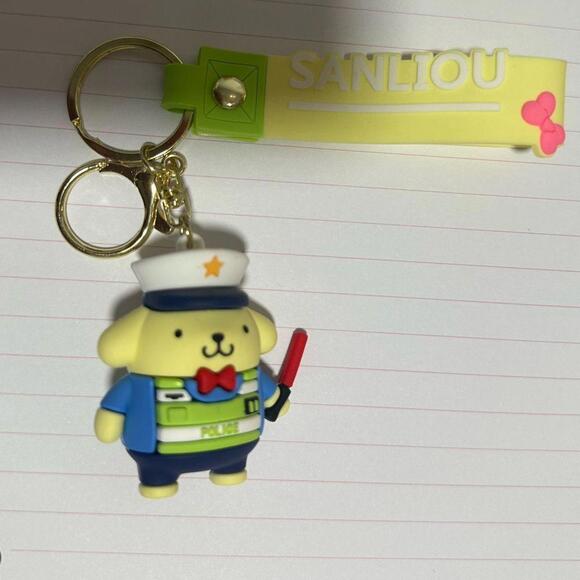 Sanrio Hello Kitty Pom Pom Keychain - Picture 1 of 1